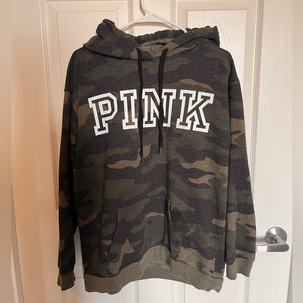 PINK VS Army print hoodie